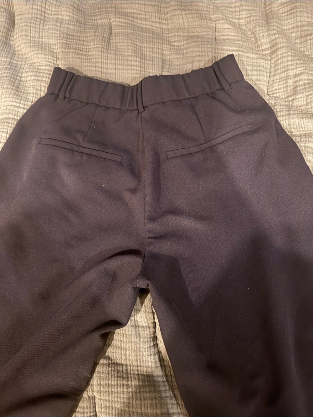Abercrombie & Fitch Black High-Rise Wide Leg Pants - Picture 4 of 4